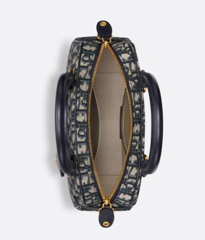 ディオール Dior D-Vibeボウリングバッグ オブリークジャカード